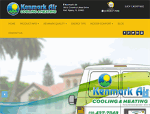 Tablet Screenshot of kenmarkair.com